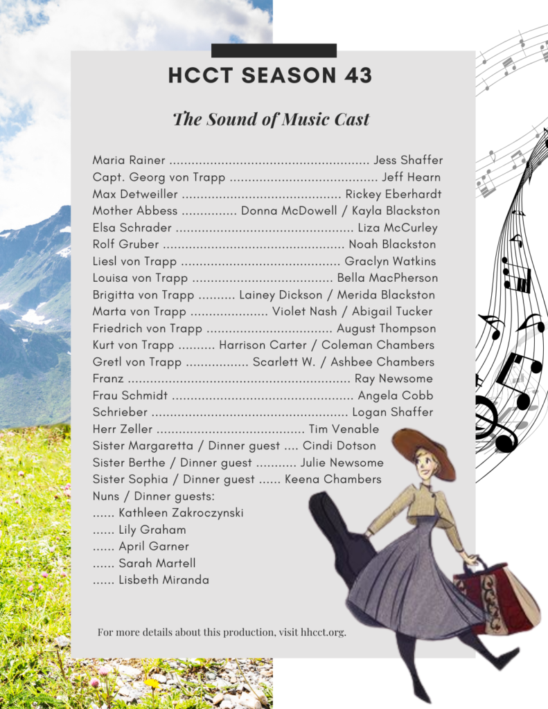 Season 43 -The Sound of Music - Spring Musical Cast