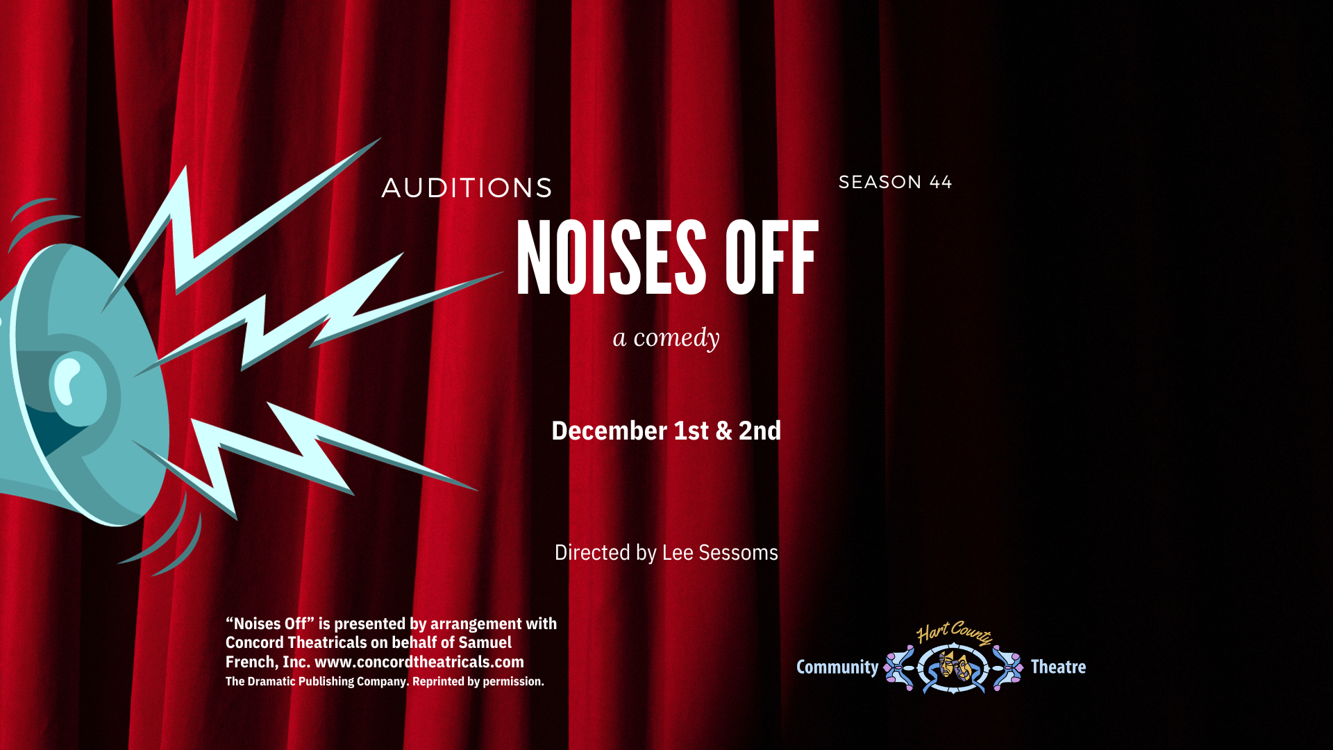 You are currently viewing Auditions for Noises Off, Season 44
