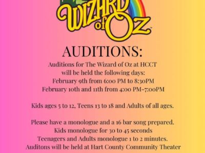 Wizard of Oz Auditions