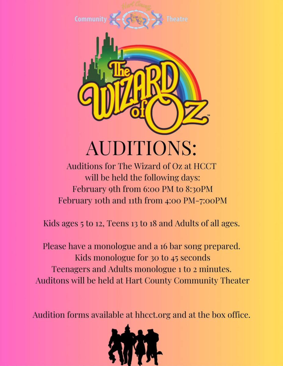 Auditions for Wizard of Oz