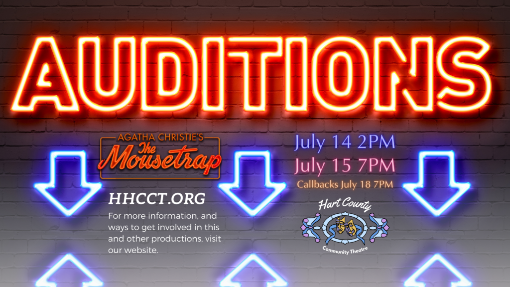 Audition sign for mouse trap
