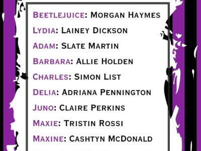 Cast List for Beetlejuice Jr – Summer Drama Program