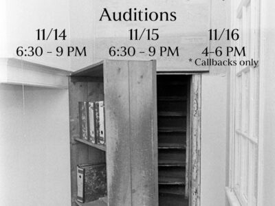 Audition Announcement for The Diary of Anne Frank